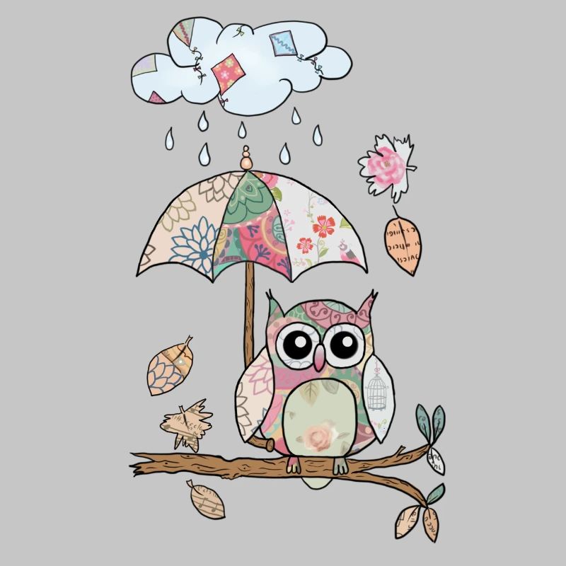 Eule_im_Regen