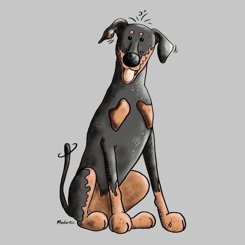 Drolliger Dobermann