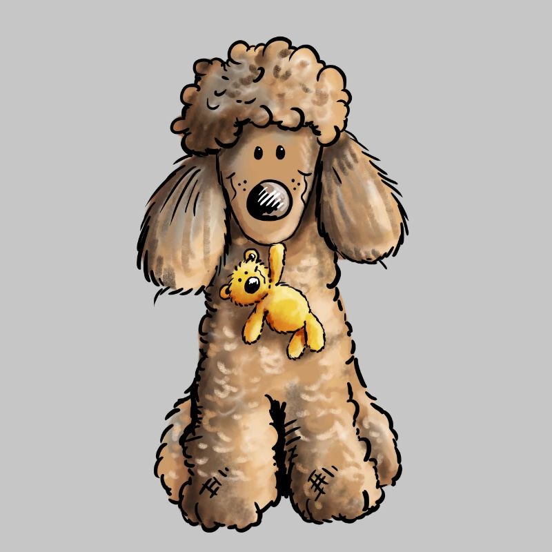 Pudel mit Teddy