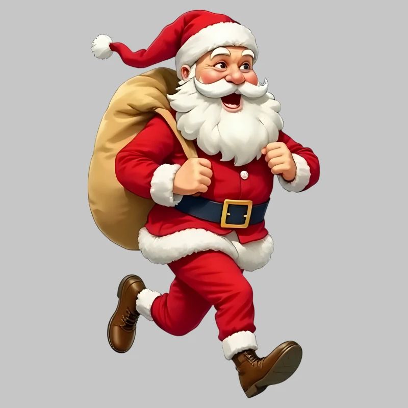 Weihnachtsmann läuft