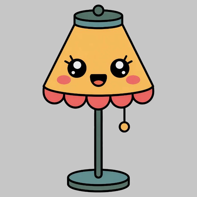 Lamp Table Lamp Cute Comic