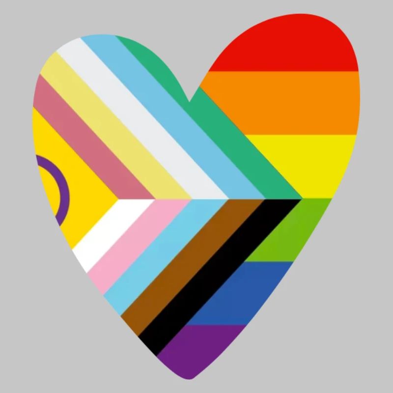 🌈 Herz – Progress Pride & Disability Flag