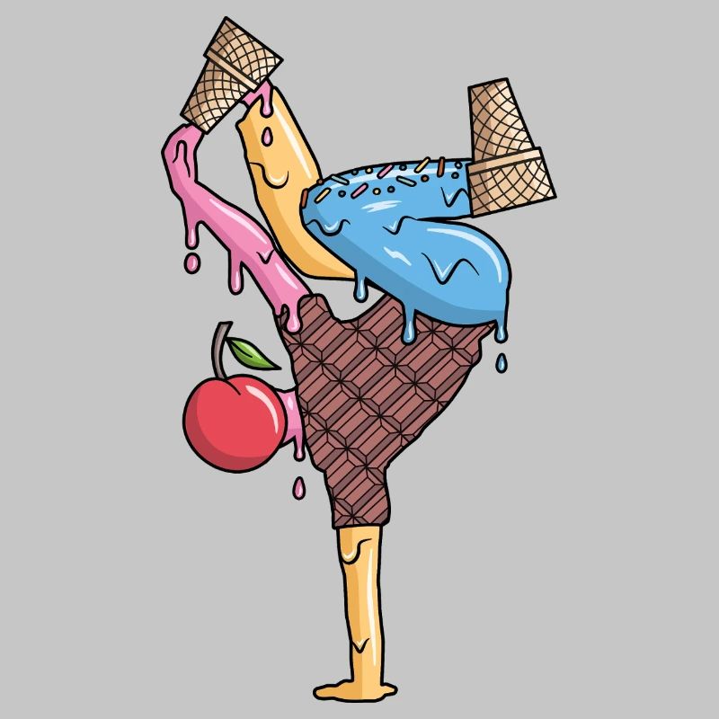 Breakdance Eiscreme Tanz Breakdancer Breakdancing