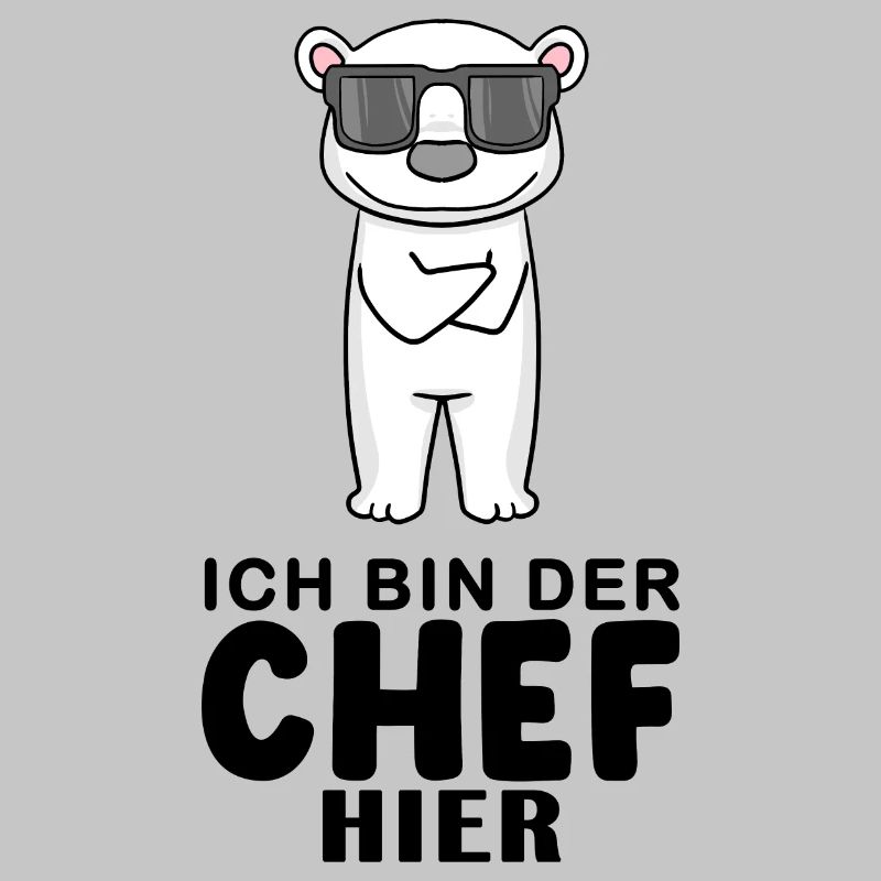 Chef Spruch mit Eisbär Motiv