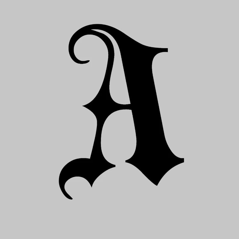 Verziertes Gothic Ein Monogramm