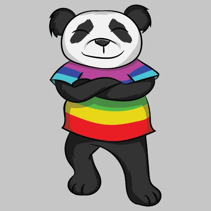 Panda Rainbow Pride  with Attitude