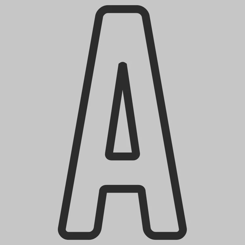 Buchstabe A Typodesign 
