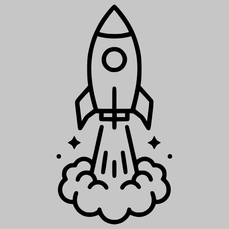 Rocket Launch Space Icon