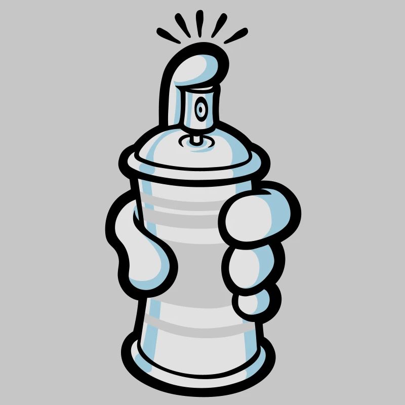 Cartoon paint spray
