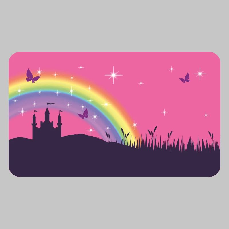 Fairytale Castle with Rainbow | personalizable