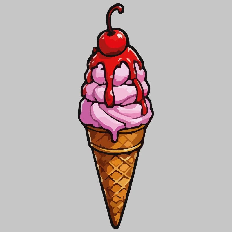 Kirsche Erdbeere Eiscreme