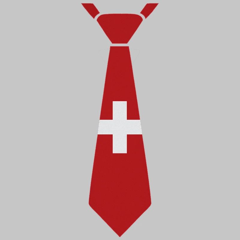 Schweizer Krawatte – Flaggendesign