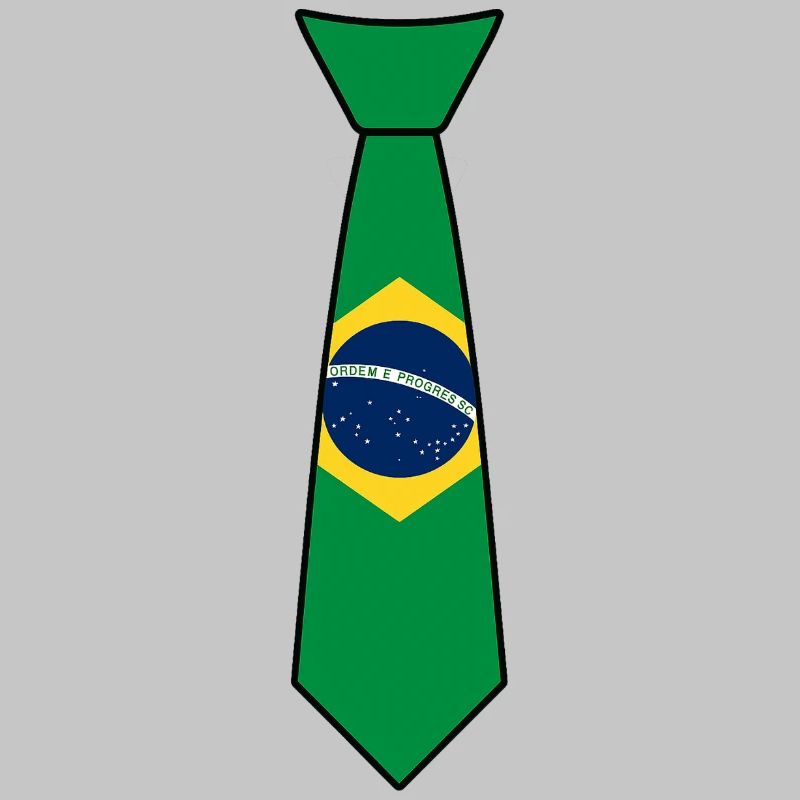 Cravate Brésil – Drapeau