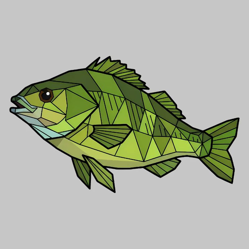 Geometric Perch Low Poly