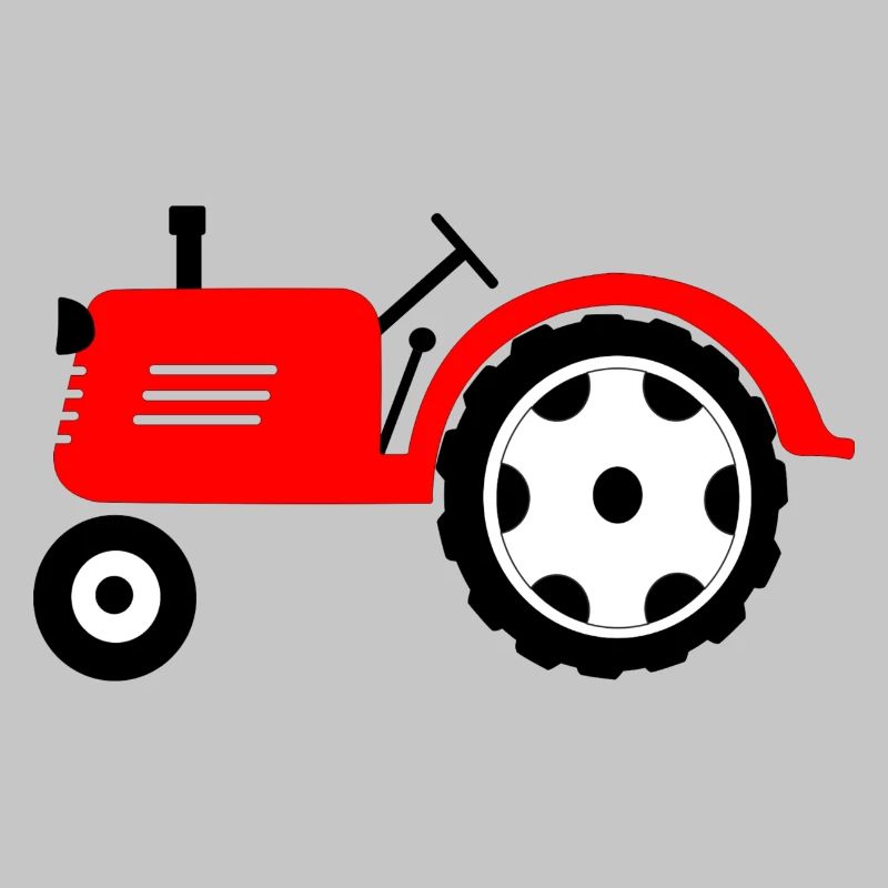 Ackerschlepper rote Landmaschine