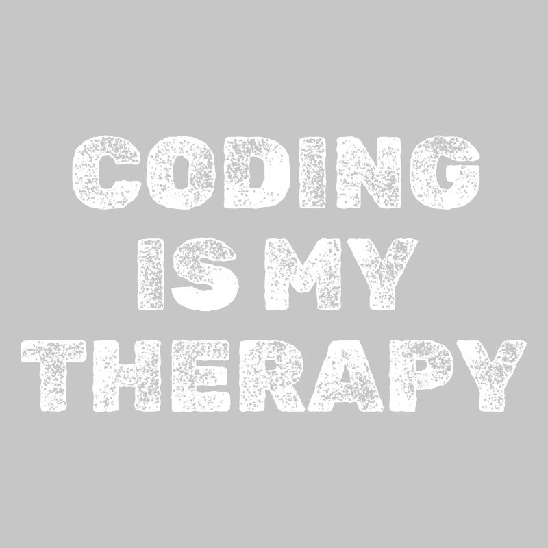 Coding Is My Therapy Programmierer Shirt