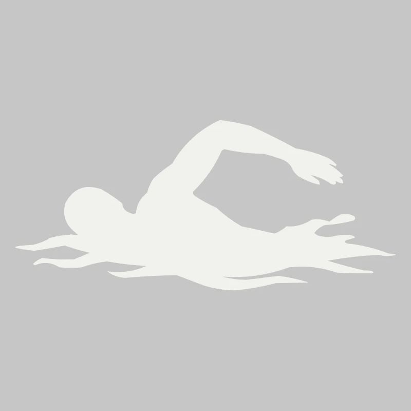 Silhouette de nageurs dans l’eau