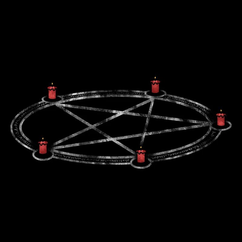 Pentagramme maudit | Cercle d’invocation | Bougies