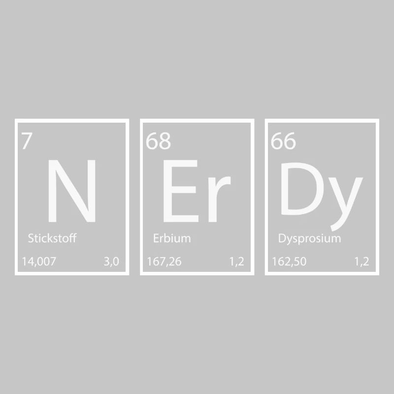 Nerdy Nerd Sprüche Elemente