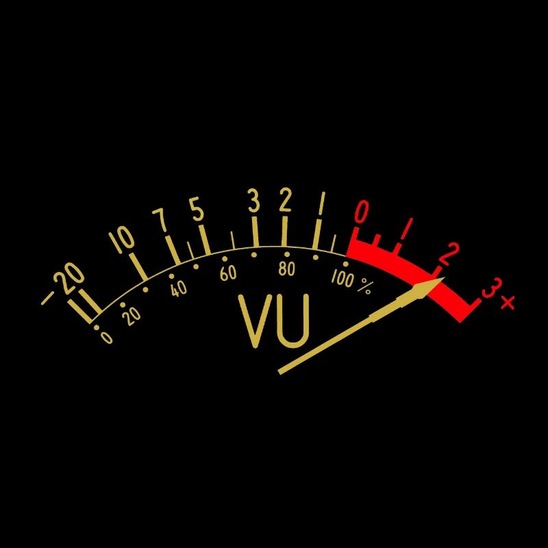 VU (volume) meter that turns out in red #
