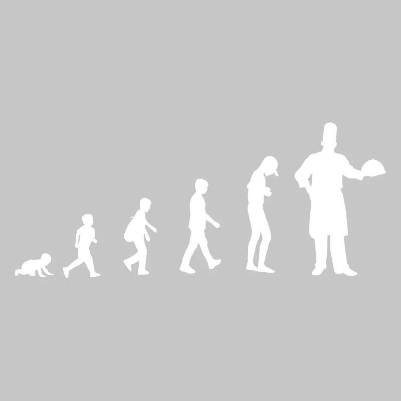 Evolution from baby to chef / restaurant