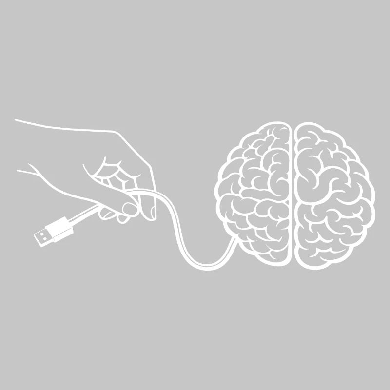 Brain Head Cable Connector Artificial Intelligence