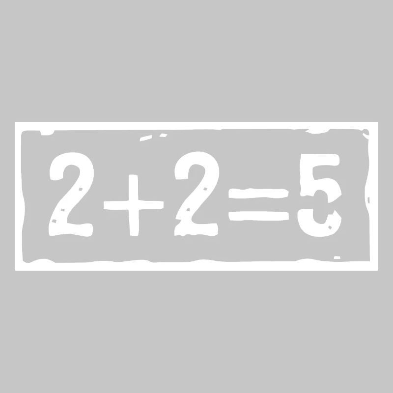 2 plus 2 ergibt 5 (dunkel)