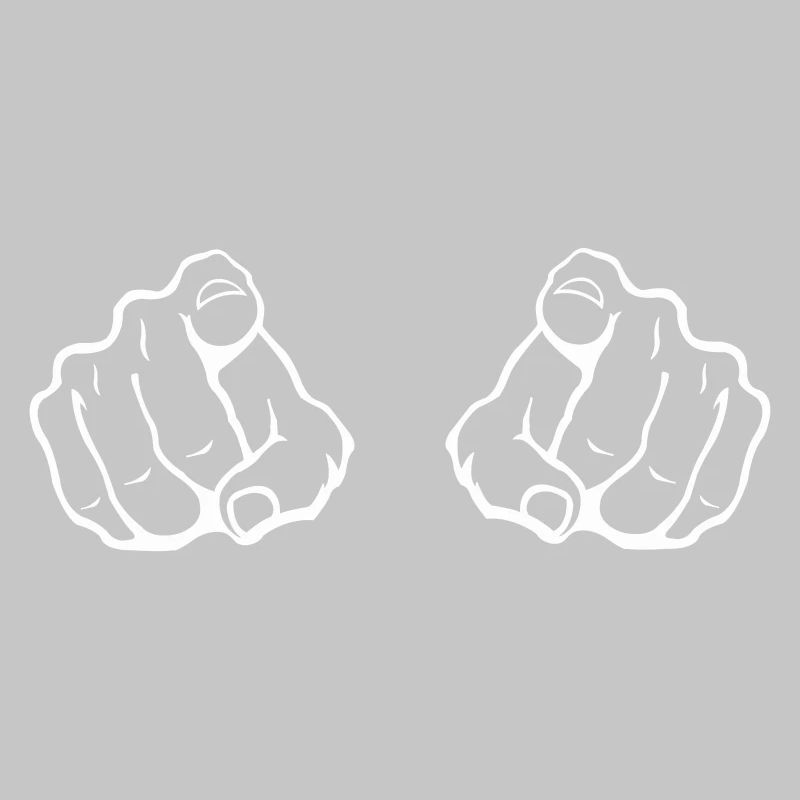 Zwei Zeigefinger Blickfang