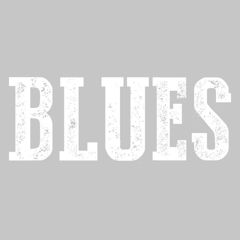 Conception de typographie vintage blues