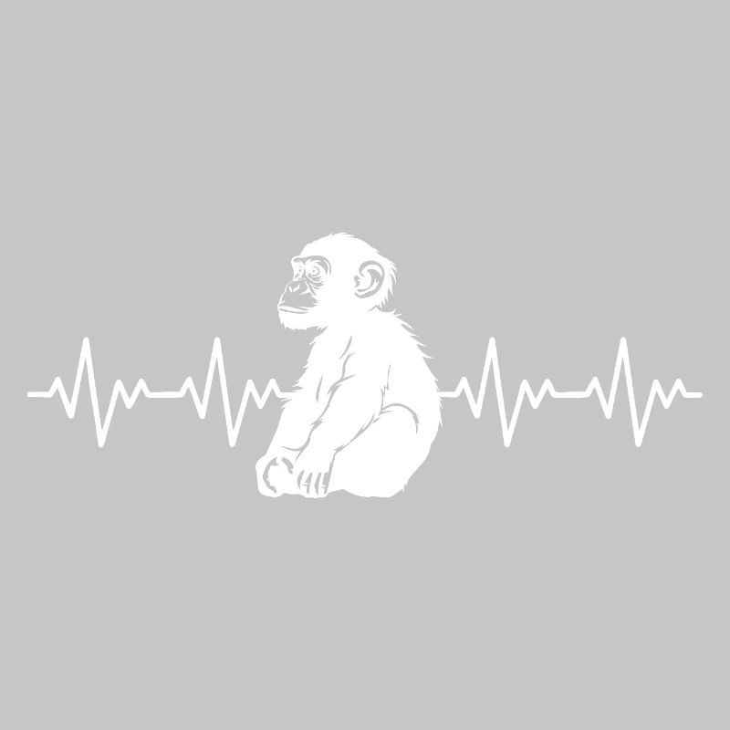 Monkey Chimpanzee ECG Heartbeat