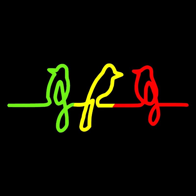 Three little birds Reggae Rasta Jamaica Oiseau