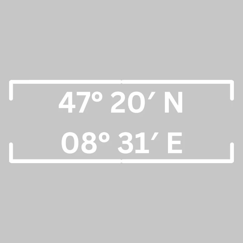 Coordinates Kreis 2 Zurich Minimalist