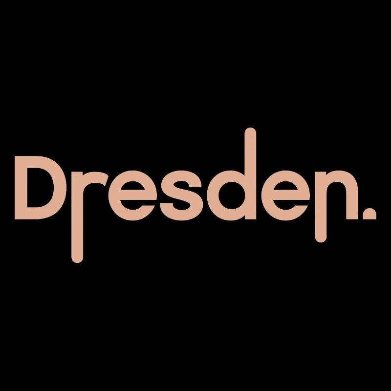 Dresde Typographie Dresde City Font Logo