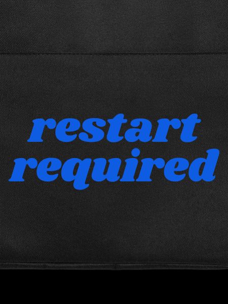 restart required