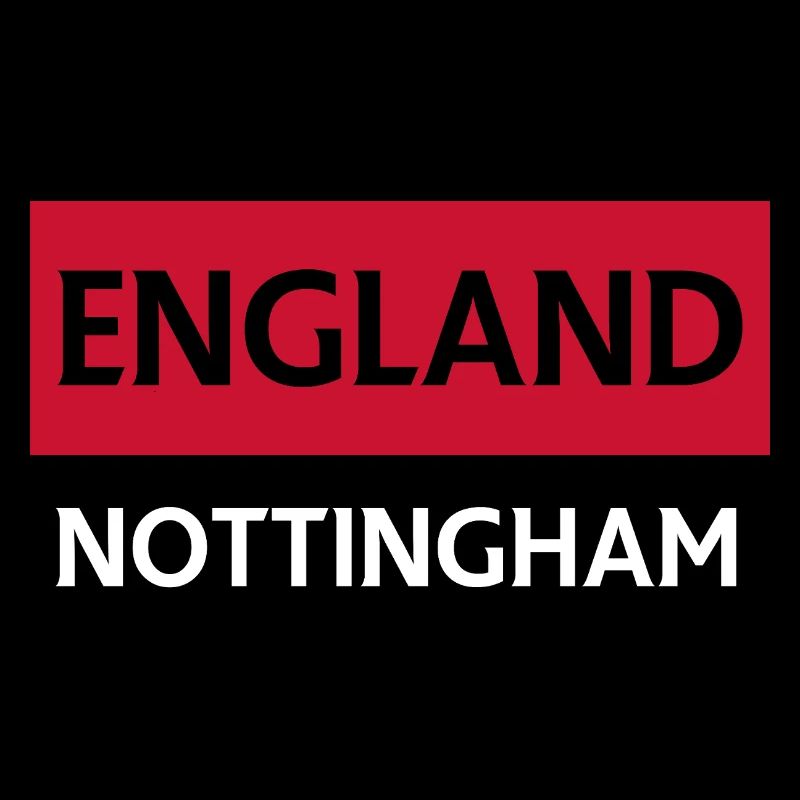Englisches Nottingham-Emblem-Design