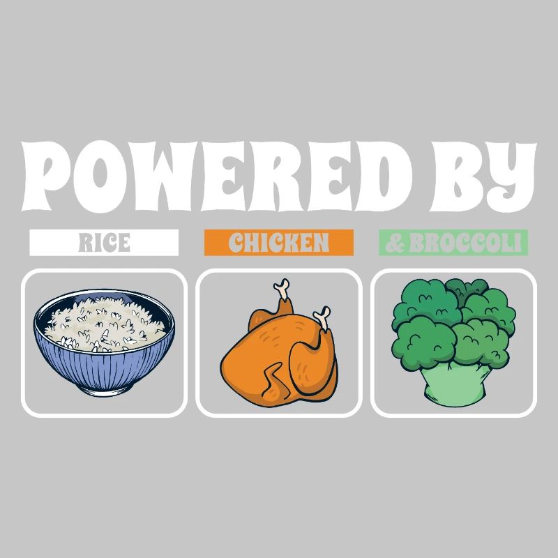 Powered By Rice Chicken Broccoli