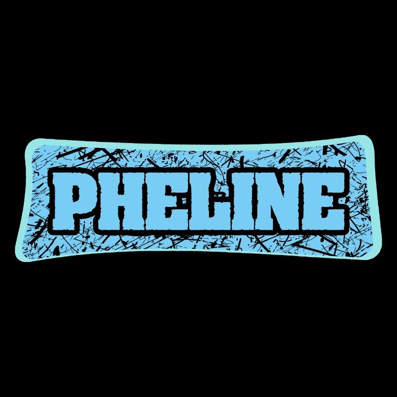 Phline Graffiti Schrift Blau