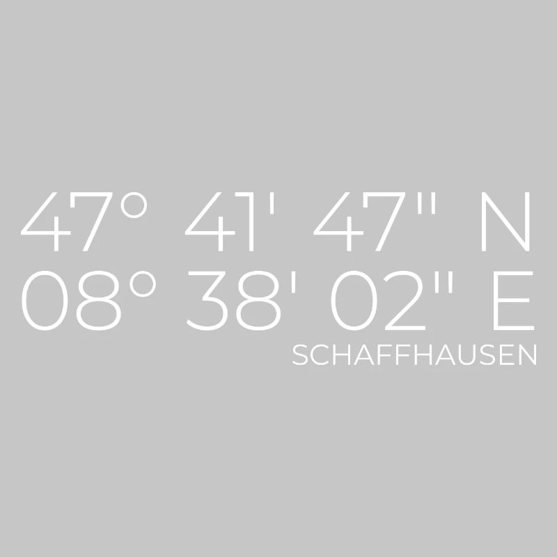 Coordinates Schaffhausen