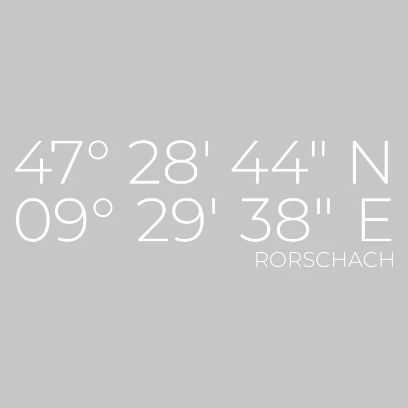 Coordinates Rorschach, Switzerland