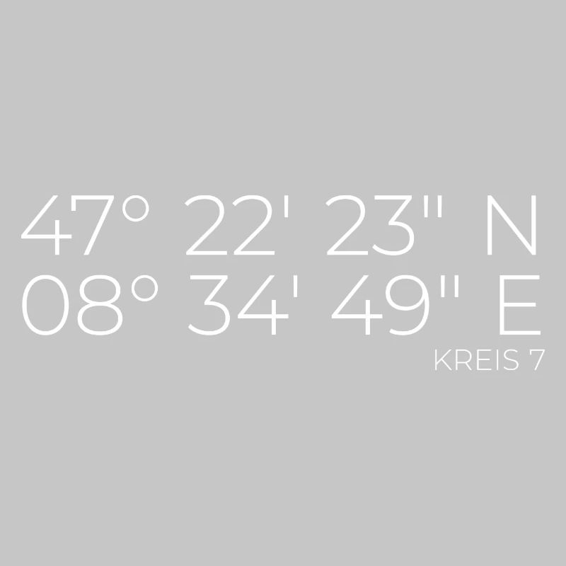 Coordinates District 7 Zurich