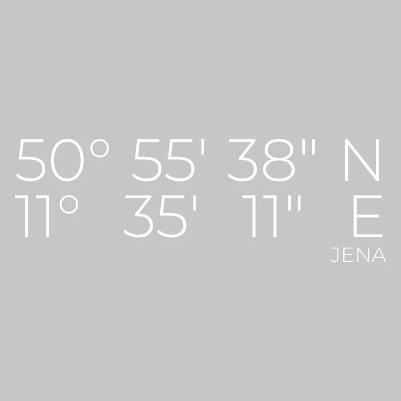 Coordinates Jena, Thuringia