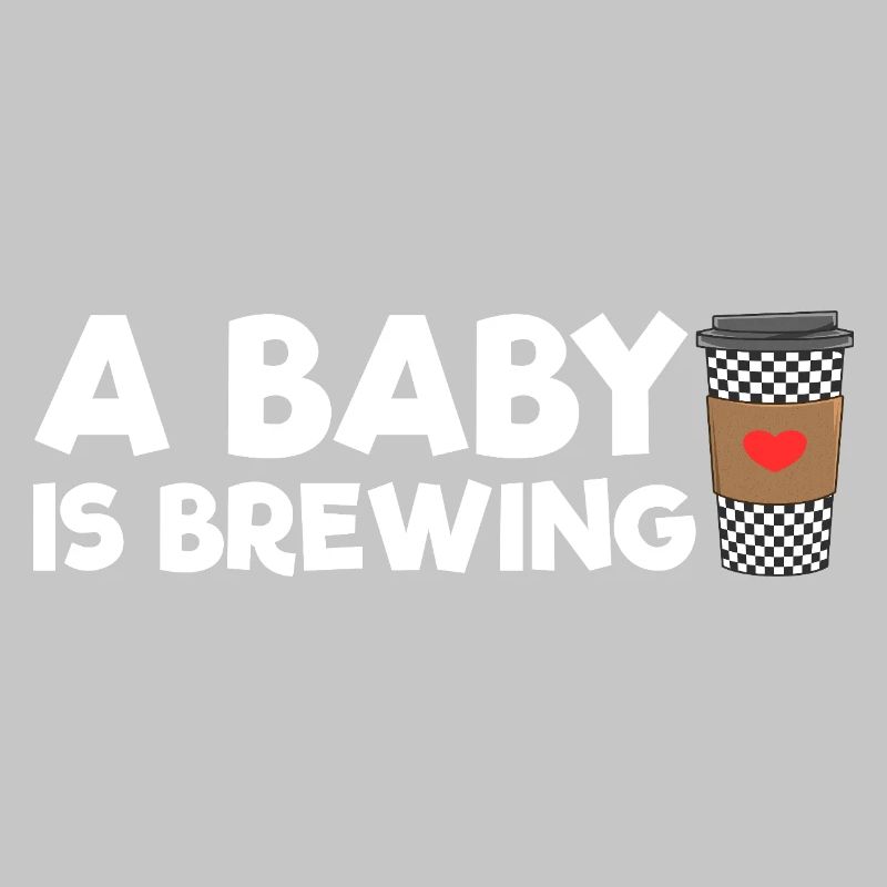 Eine werdende Mutter, deren Baby gerade Kaffee brü