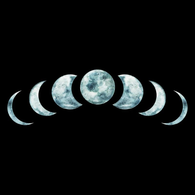 Moon Phases Mystical Lunar Design