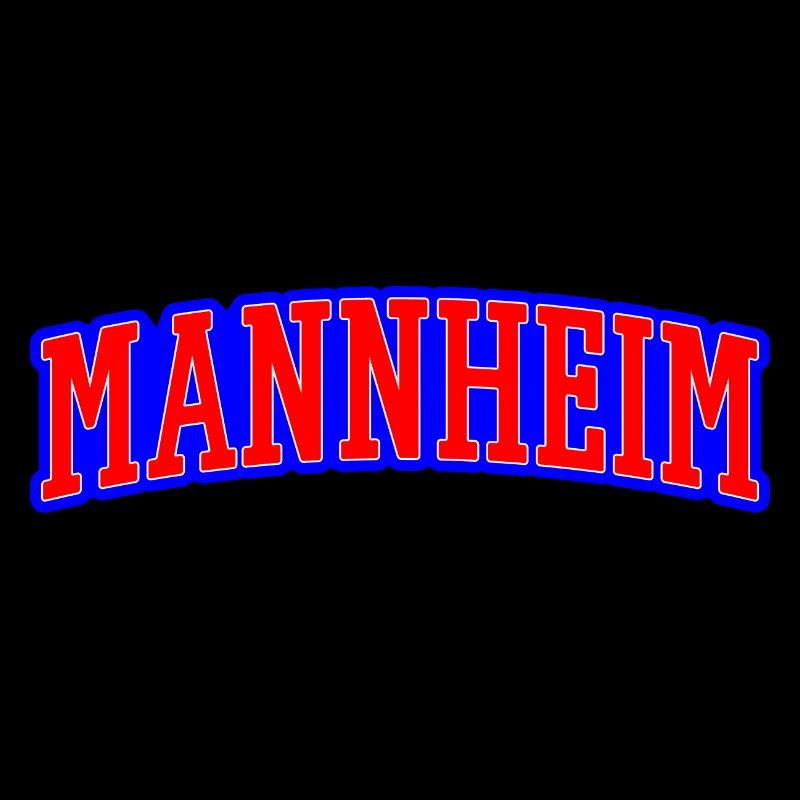 Marque de mots Mannheim Rouge Bleu