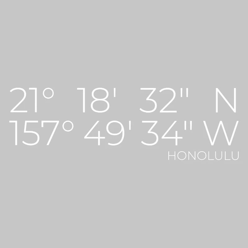 Coordinates: Honolulu, Oahu, Hawaii