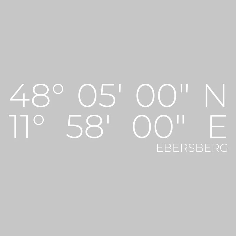 Coordinates Ebersberg, Bavaria