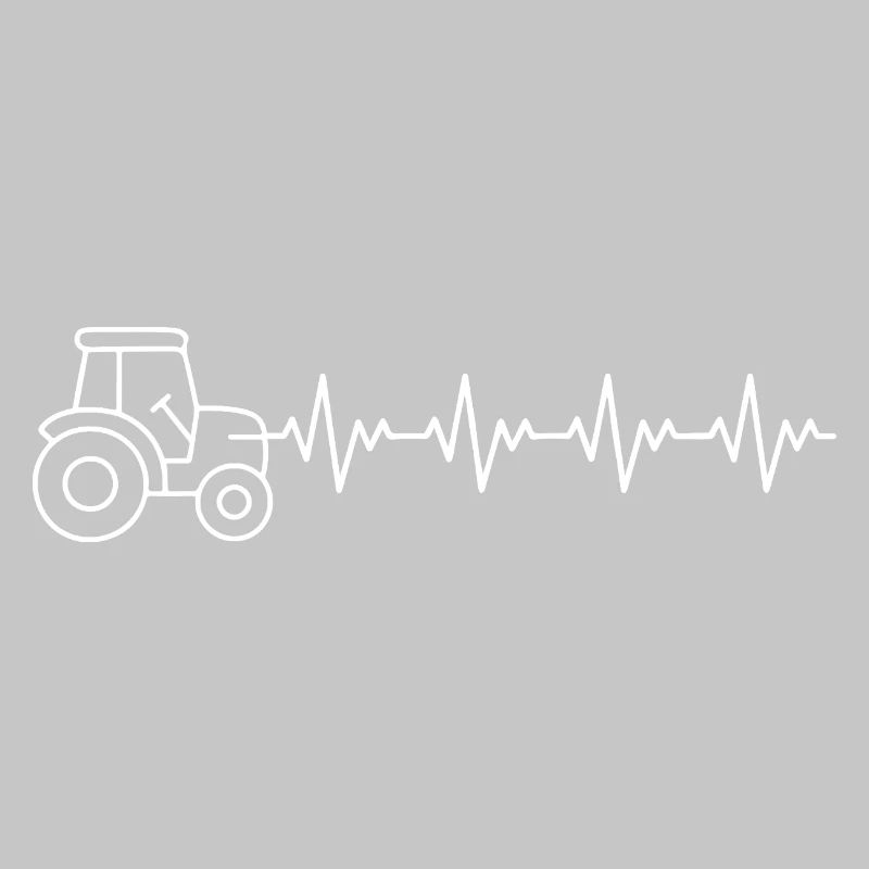Traktor Bauer EKG Herzschlag