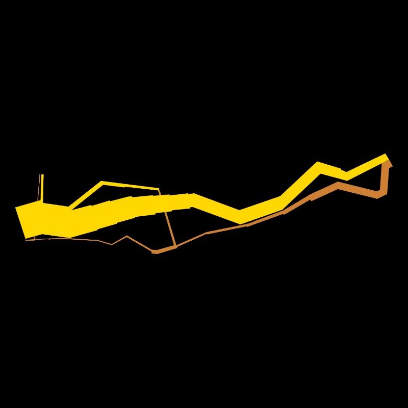 Iconic Data Viz: Minard 1812 - Gold / Bronze