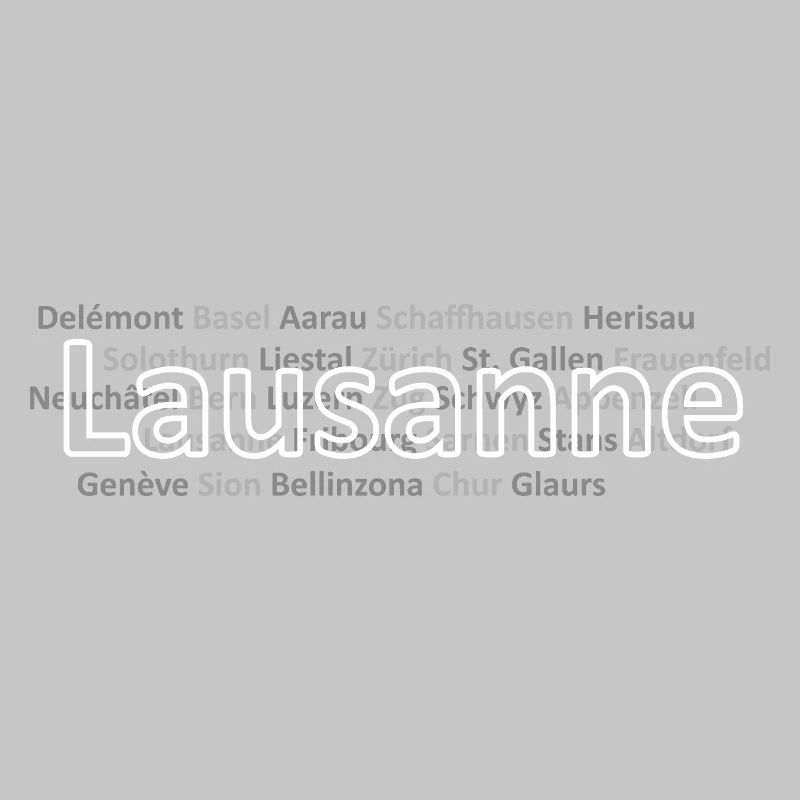 Schweizer Städte Lausanne