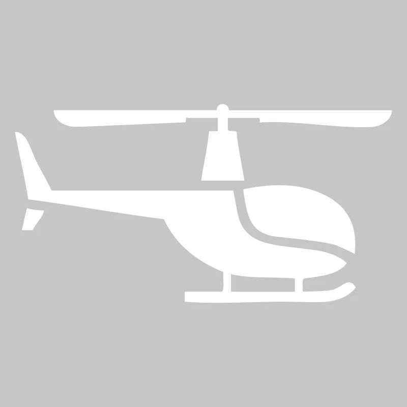 Hélicoptère sur le côté
